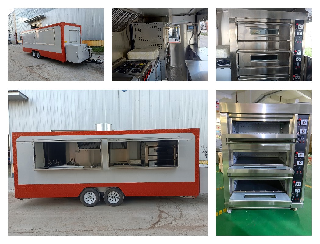 fully equipped mobile pizza trailer.